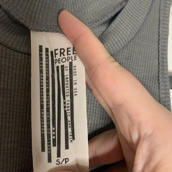 Free People Long Beach Tank in Grey - Picture 6 of 8